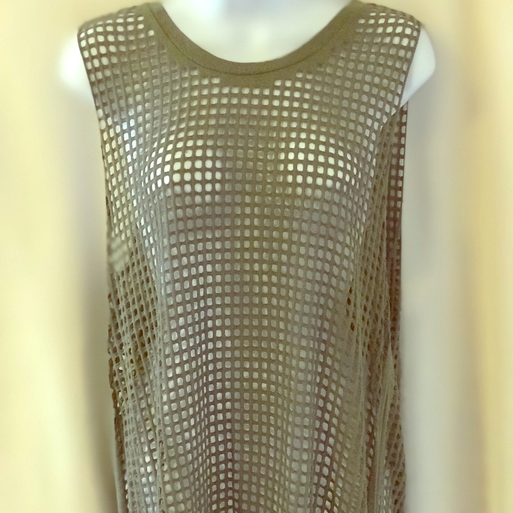 IRO Fun Long Net Like Jersey Tank Top